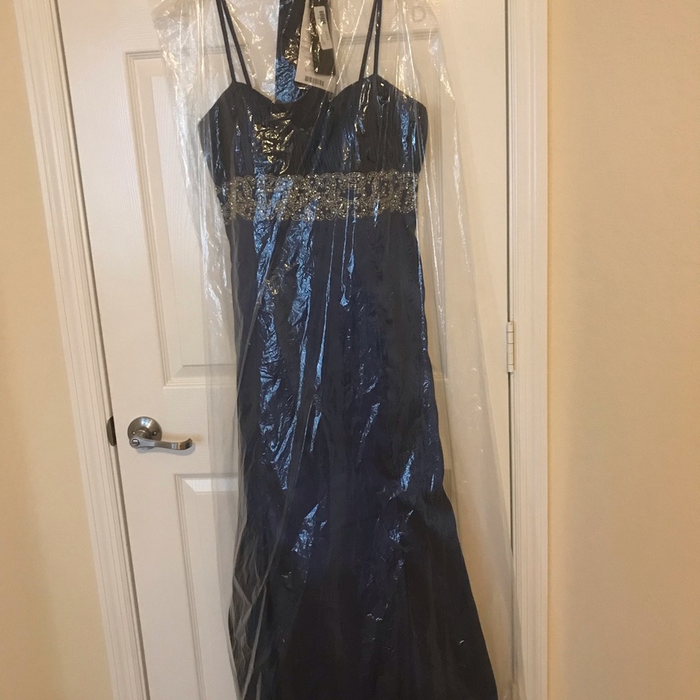 Mermaild Navy with silver embellishments dress
